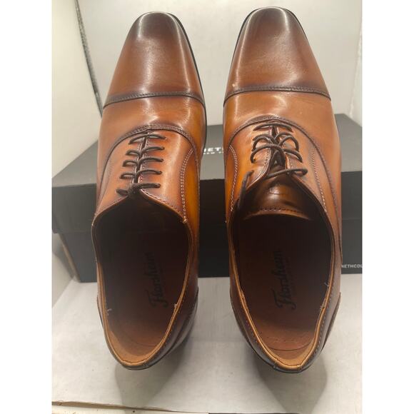 Florsheim Sorrento Cognac Smooth Leather Cap Toe Balmoral Oxford Size 8.5M main image 7